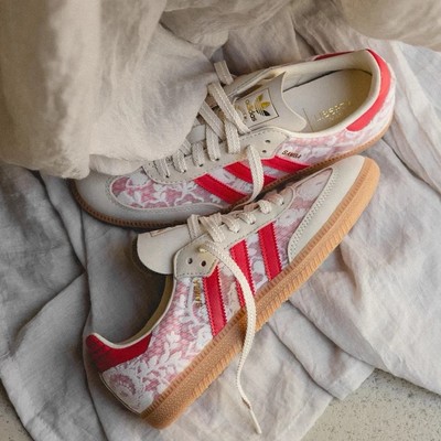 Adidas Samba LIBERTY LONDON Better Scarlet Kazusa Pattern