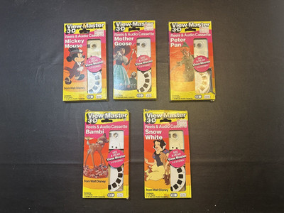 View-Master 3D Reels and Audio Cassette - Lot of 5 Different stories