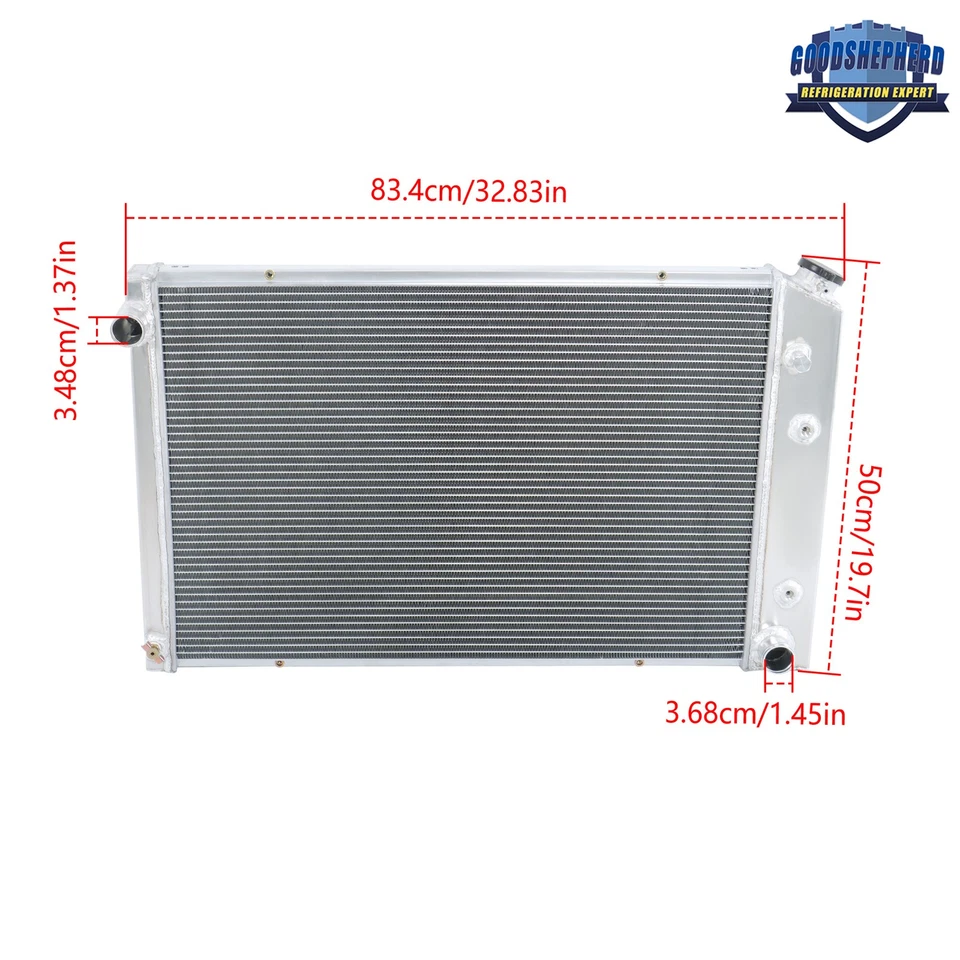 Aluminum 4 Row Core Radiator 1973-1987 For Chevy C/K 10/20/30 1973-91 Blazer - Image 2 of 4