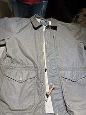 Filson Cover Cloth Mile Marker Coat Dark Gray Waxed Cotton Field Jacket Men  s XL