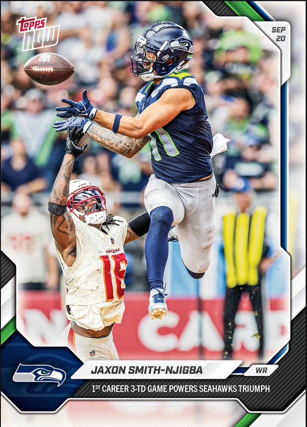 Jaxon Smith-Njigba (JSN)- 2026 NFL Topps NOW® 3 TD - Presale Chance at 1/1 Auto view 2