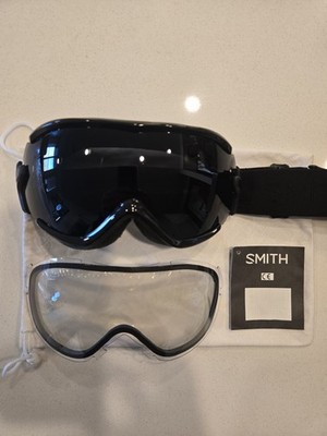 Womens Smith Virtue Goggles Sun Black Clear Lenses Ski Snowboard 