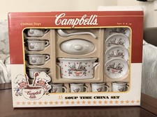 Vintage Campbell  s Kids 15 Piece Soup Time China Set Chilton Toys 1992 NIB