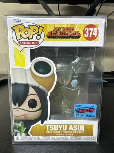 My Hero Academia MHA TSUYU ASUI #374 2021 NYCC OFFICIAL Pop w/ Protector