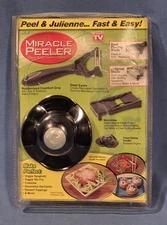 Miracle Peeler Dual-Blade Julienne Peeler  with BONUS Mandoline - AS SEEN ON TV