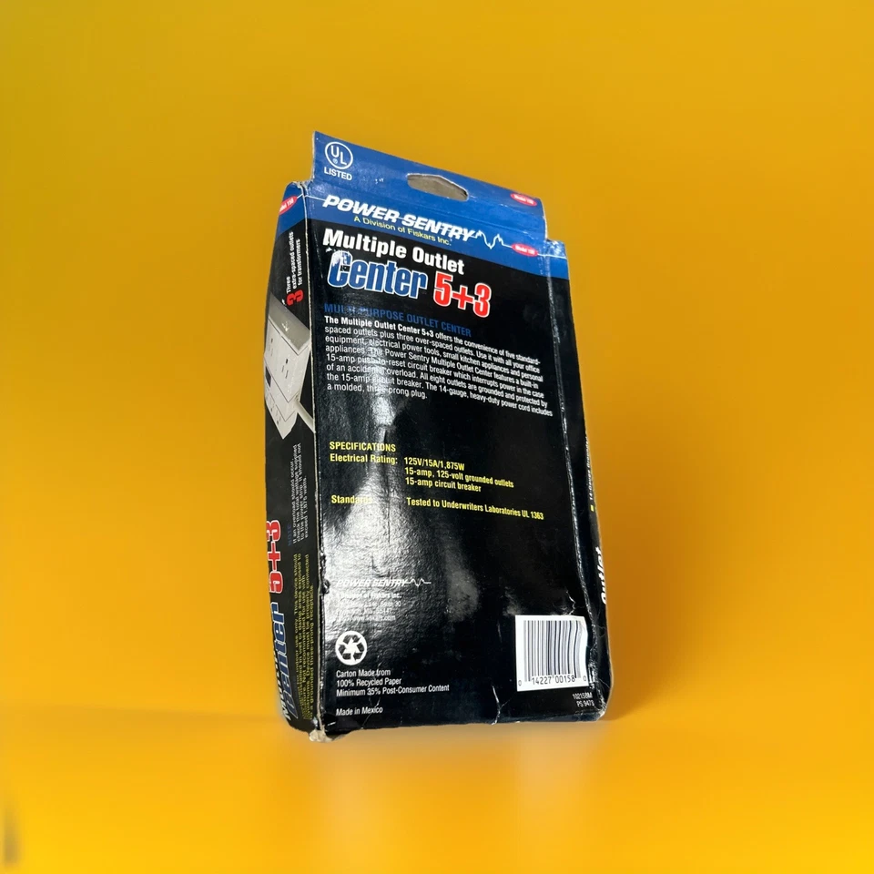 🔥(AN) ***QTY 5*** Power Sentry Model 158 Multiple Outlet Center – 8-Outlet 120V - Image 3 of 4