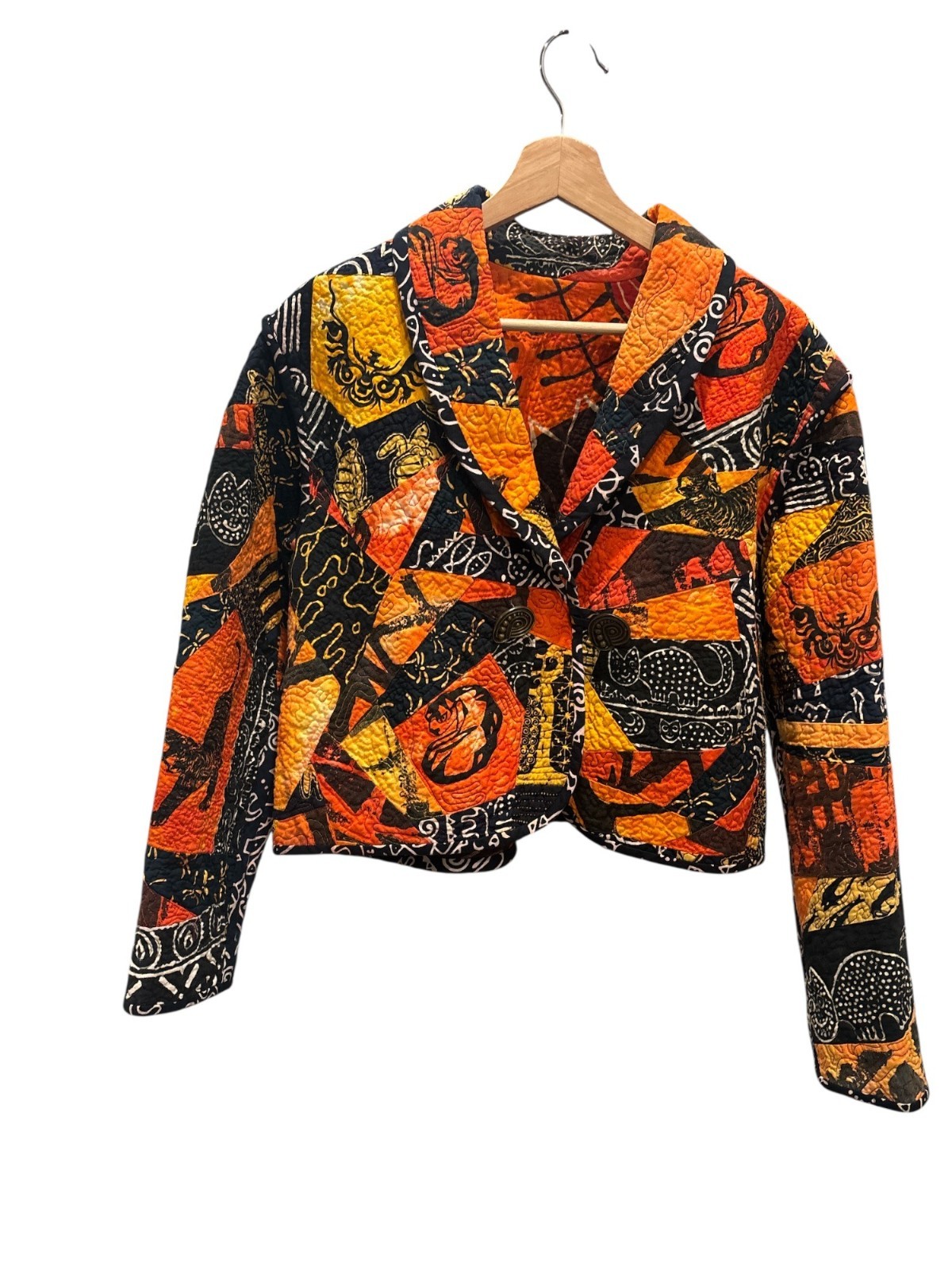 Reversible Handmade Patchwork Quilt Jacket Boho F… - image 4