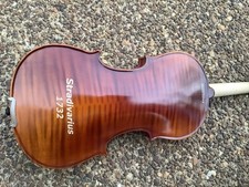 Nice 4/4 Violin Two Piece Flamed Maple. Copy Of 1732 Strad. Embellished Back.