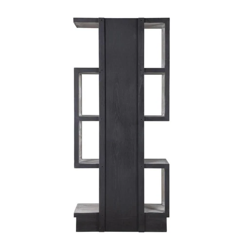 Uttermost Nicasia Modern Elm Wood Etagere in Light Gray Finish - Picture 5 of 9