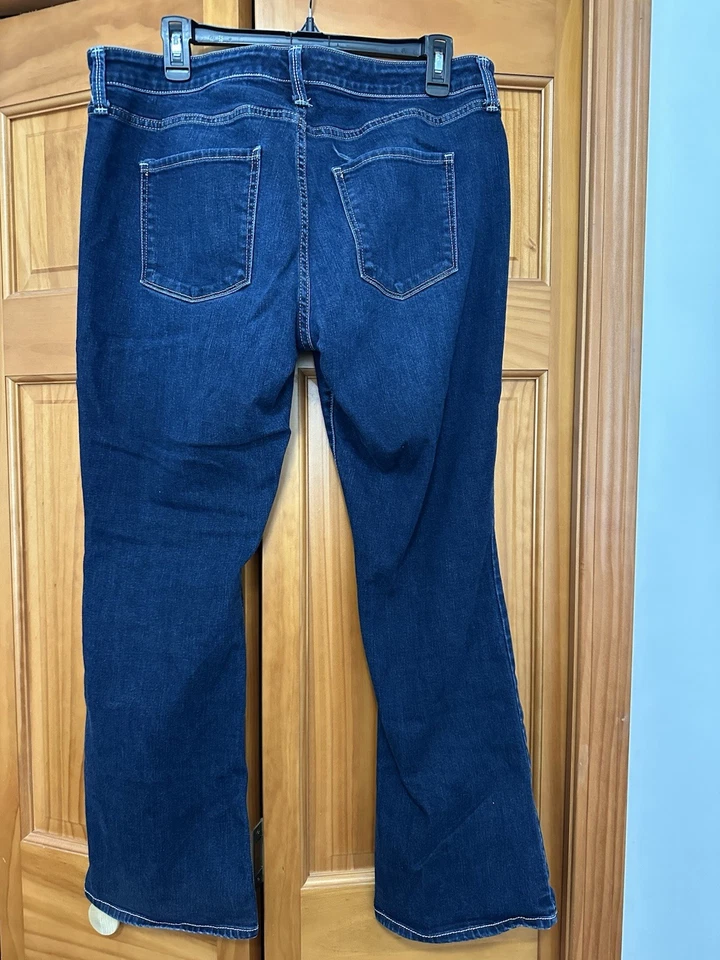 Jeans Arizona Jean Co azul oscuro rectos elásticos talla 15 Foto 3 de 3