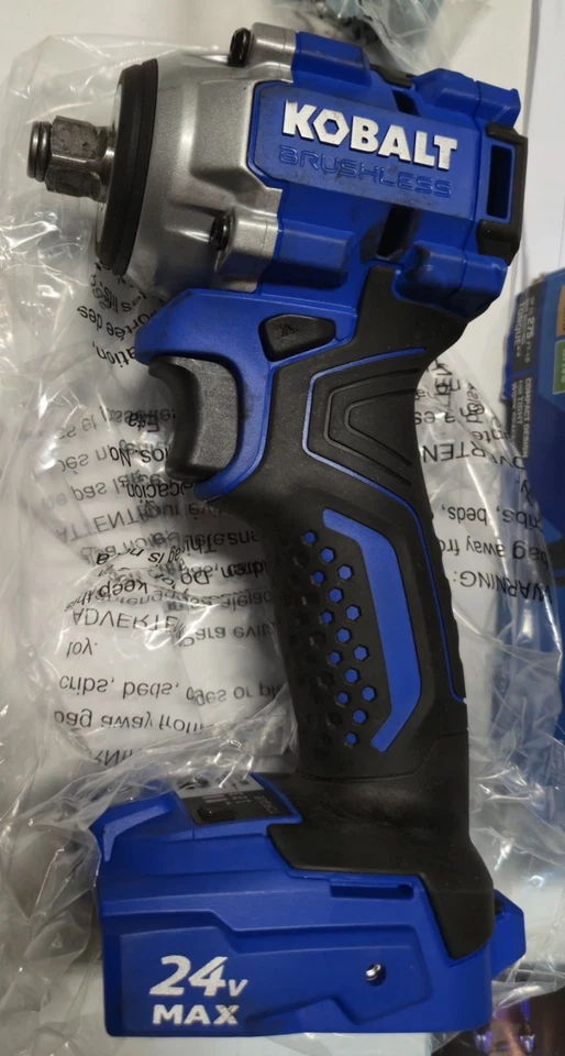 Kobalt 1/2in Compact Impact Wrench #5645469 24v Max Brushless Used - Image 3 of 4