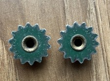early meccano sprocket 96A 14 tooth pre war green QTY 2 stamped meccano