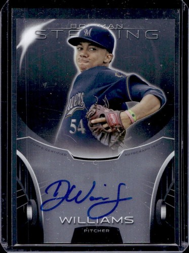 2013 Bowman Sterling Devin Williams Prospect Auto #BSAP-DW Brewers
