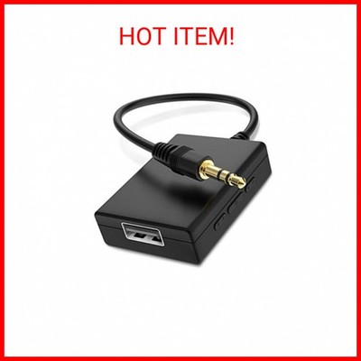 ANDTOBO USB to Aux Audio Adapter, 3.5mm Male to USB Female, Car Music Player