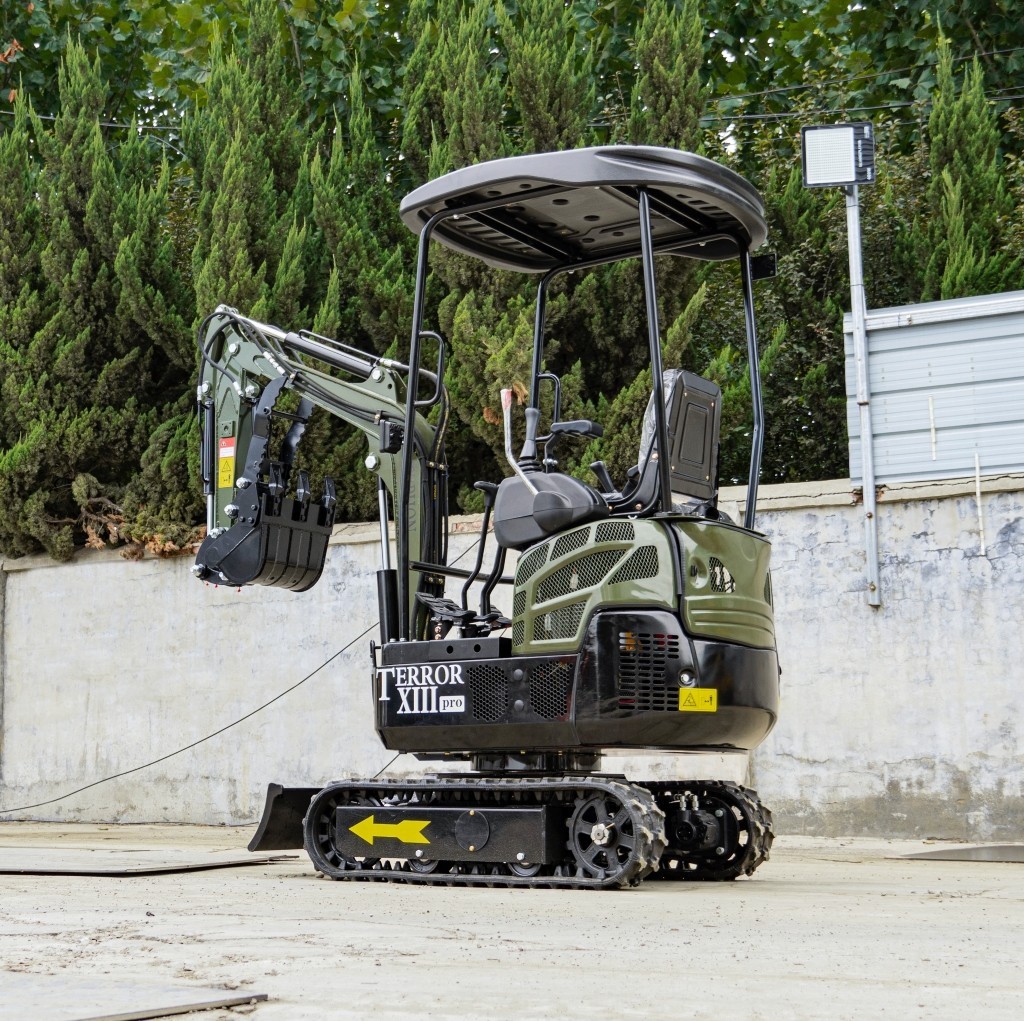 FREE SHIP Mini Excavator 1.3 Ton 22.1hp Mini Digger Crawler Gas HONDA EPA Engine