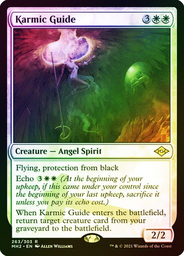 Magic The Gathering Magic The Gathering Guía kármica lámina grabada Modern Horizons 2 casi nueva