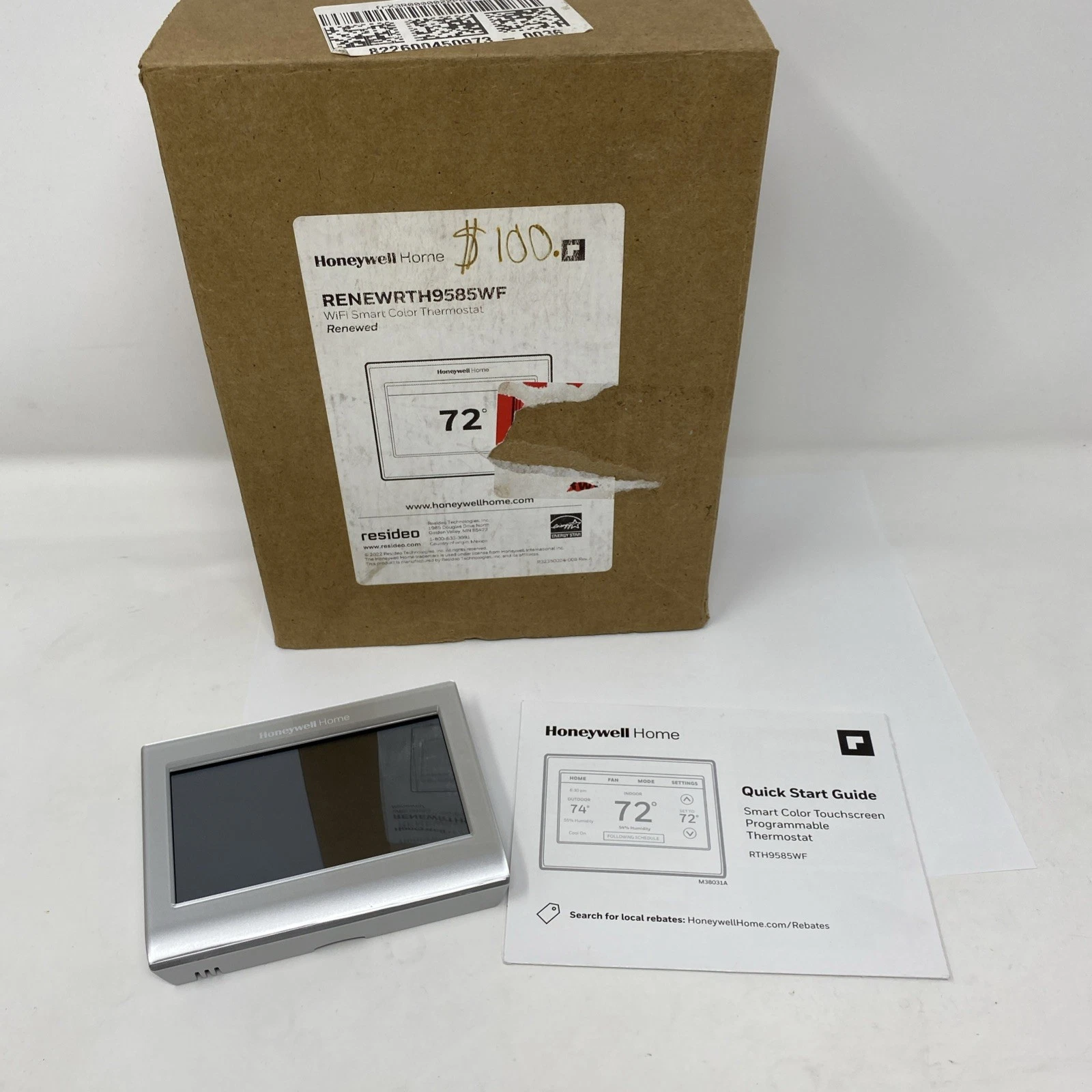 Honeywell RTH9585WF Wi-Fi Programmable Smart Thermostat