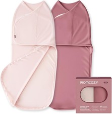 Momcozy Swaddles for Newborns, Quiet Fastener Swaddle Suitable for Infant 0-3 Mo