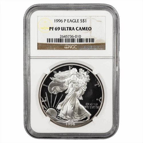 1996P Proof American Silver Eagle $1 NGC PF 69 UCAM