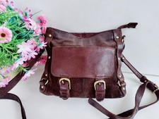 BORSA A TRACOLLA CLARKS MARRONE IN PELLE E CAMOSCIO BORSA A MANO