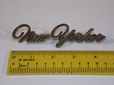 Vtg 1976 77 78 79 Chrysler New Yorker Car Vehicle Emblem Fender 3569955