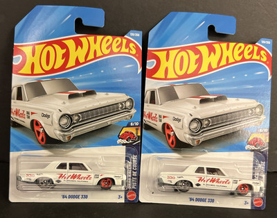 LOT OF 2 ~2026 Hot Wheels 126/250 '64 DODGE 330 6/10 DRAG RACERS