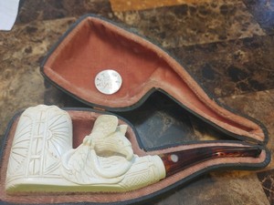 Block Meerschaum Pipe Hand Carved