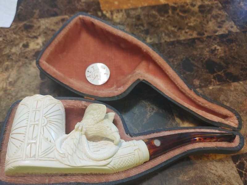 Block Meerschaum Pipe Hand Carved