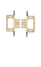 Finial Flush Hinges for Cupboard Cabinet Wardrobe Doors Bronze / Brass Effect