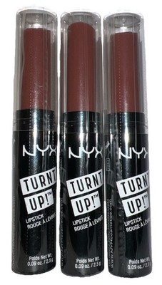 Pack Of 3 NYX Turnt Up! Lipstick #TULS05 FLUTTER KISS New/Sealed/ See All Photos