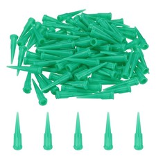 100Pcs 0.84mm Plastic Tapered Pinhead, 18 Gauge TT Blunt Needle Tip, Green