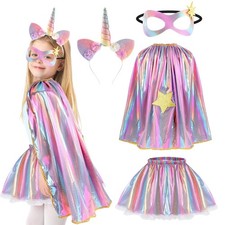 Princess Costumes for Girls Unicorn Costume Kids, Tutu Skirt, Unicorn Headban...