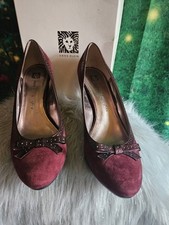 Shoes Anne Klein Burgundy Court Size 6