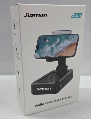 Jteman L9-1 Black Wireless Cell Phone Stand With Bluetooth Speaker