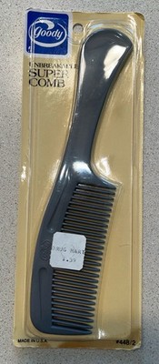 Vintage Goody Unbreakable Super Gray Comb #448/2 New In Package