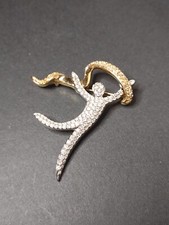 Two Tone Swarovski Celebrate The Spirit Brooch