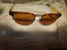 Vintage Police Eastern States 2140 Brown Oval Sunglasses Italy