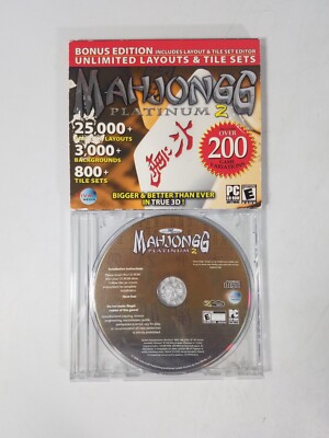 Mahjongg Platinum 2 (2006, PC CD-ROM) for Windows 98SE, Me, 2000 and XP ...