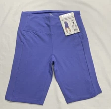 RBX 9” Cotton Spandex Bike Short W/ Side Pkts “Size Medium” Violet Quartz - NEW!