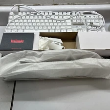 RedThunder K10 White 2.4G Backlit  Gaming Keyboard Used