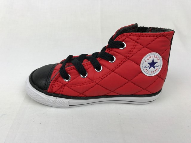 infant red high top converse