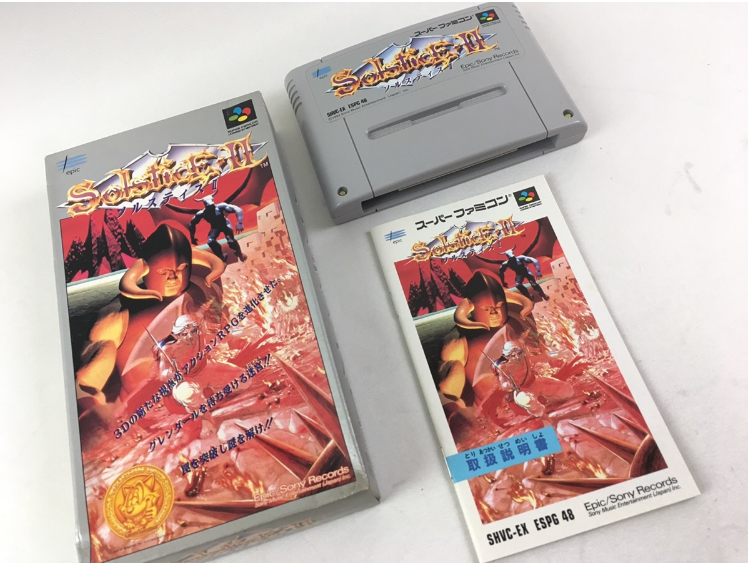 【国内在庫】 Solstice2 Super Manual w/s Boxed Epic Japan Used SFC Famicom アクション