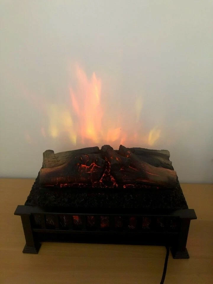 StyleWell Barkridge 21 in. Infrared Electric Log Set Heater-Black | eBay
