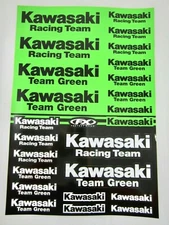 Factory Effex Kawasaki Racing Team Universal Stickers Graphics Decals Sheet NEW