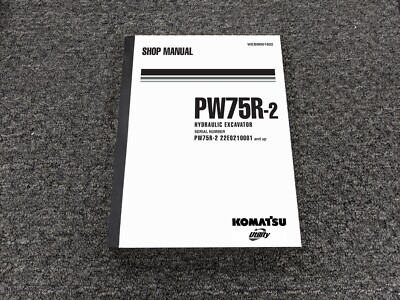 Komatsu Utility PW75R-2 Hydraulic Excavator Service Repair Manual 22E0210001-Up