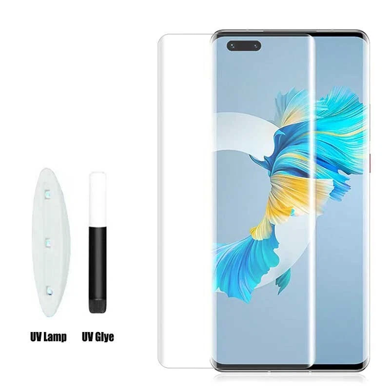 Protector Pantalla Transparente Huawei Mate 40 Pro Curvo Delgado Vidrio Templado Mate40Pro Foto 2 de 4