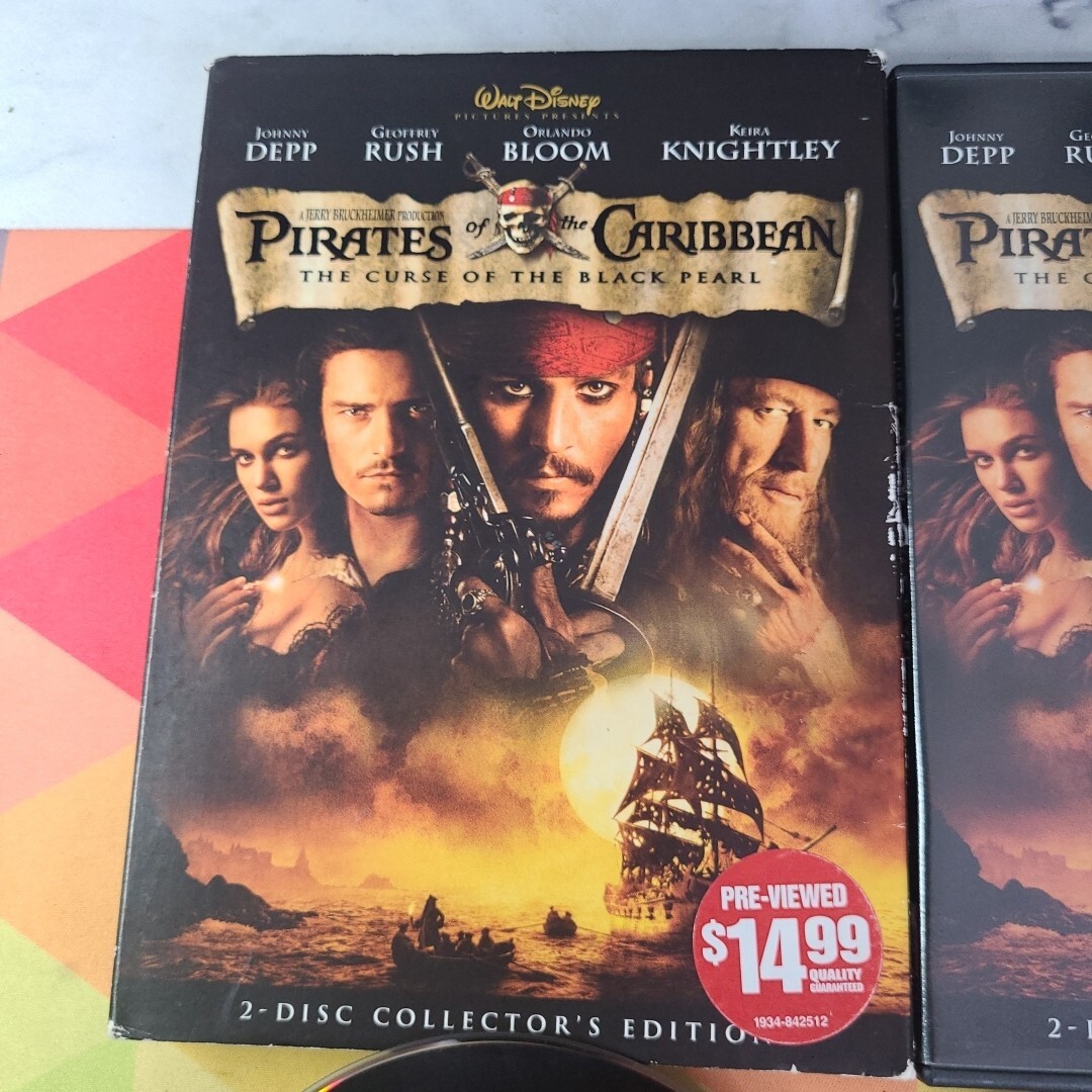 Pirates of the Caribbean: The Curse of the Black Pearl (DVD, 2003
