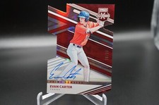 READ!!! EVAN CARTER 2020 Elite Extra Prime Numbers B AUTO #'d 36/36 Rangers HOT