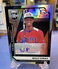 WILLY FANAS 2021 PANINI ELITE EXTRA EDITION #188 PRIME NUMBERS AUTO #96/200