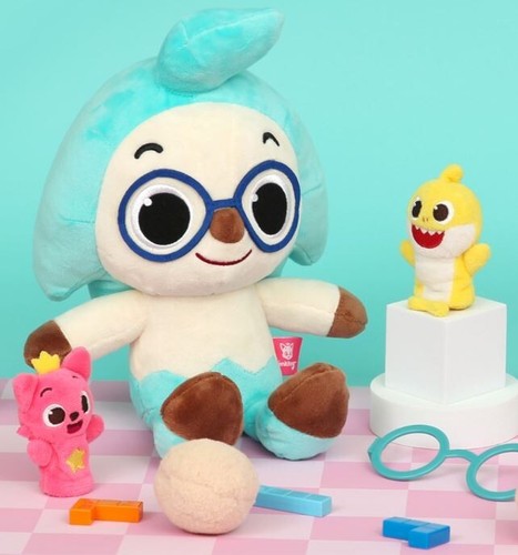 NUOVA bambola peluche Pinkfong Hogi 30 cm animazione coreana ufficiale giocattolo morbido per bambini - Foto 5 di 6